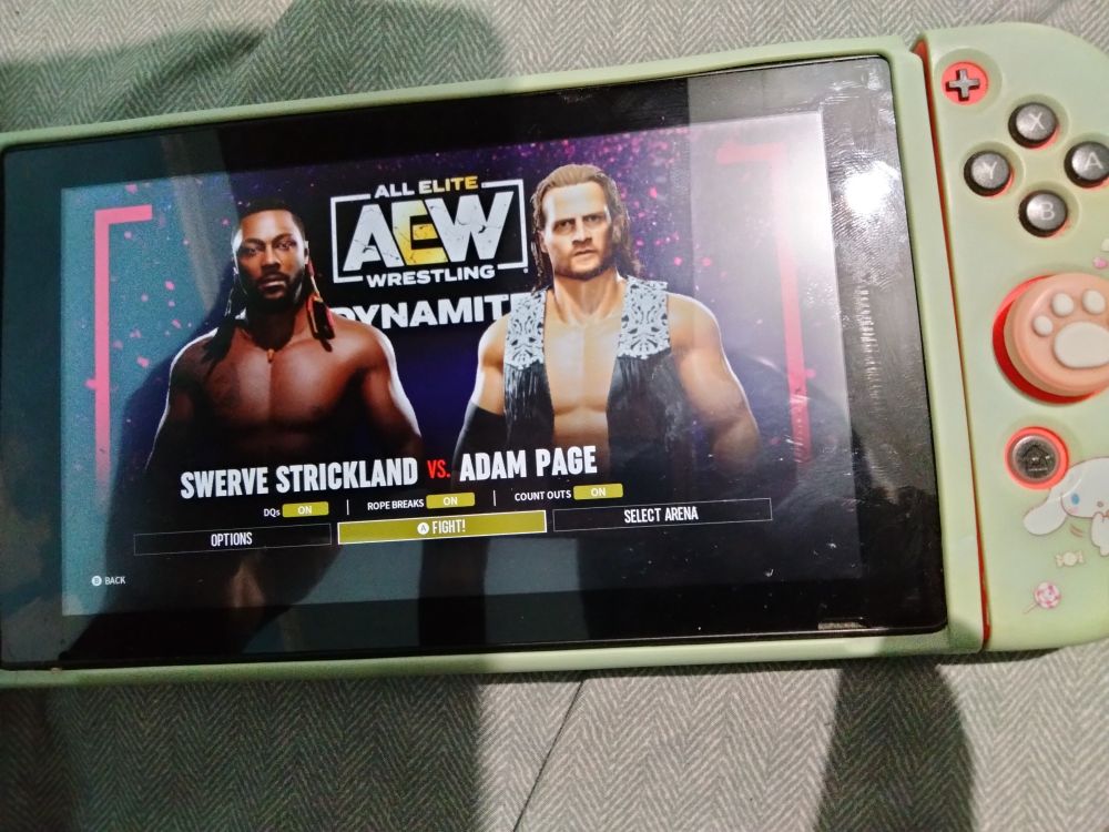 A Black Man on the left side vs a white man on the right 