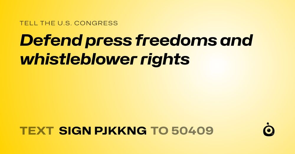 Text SIGN PJKKNG to 50409 to send this to your officials.