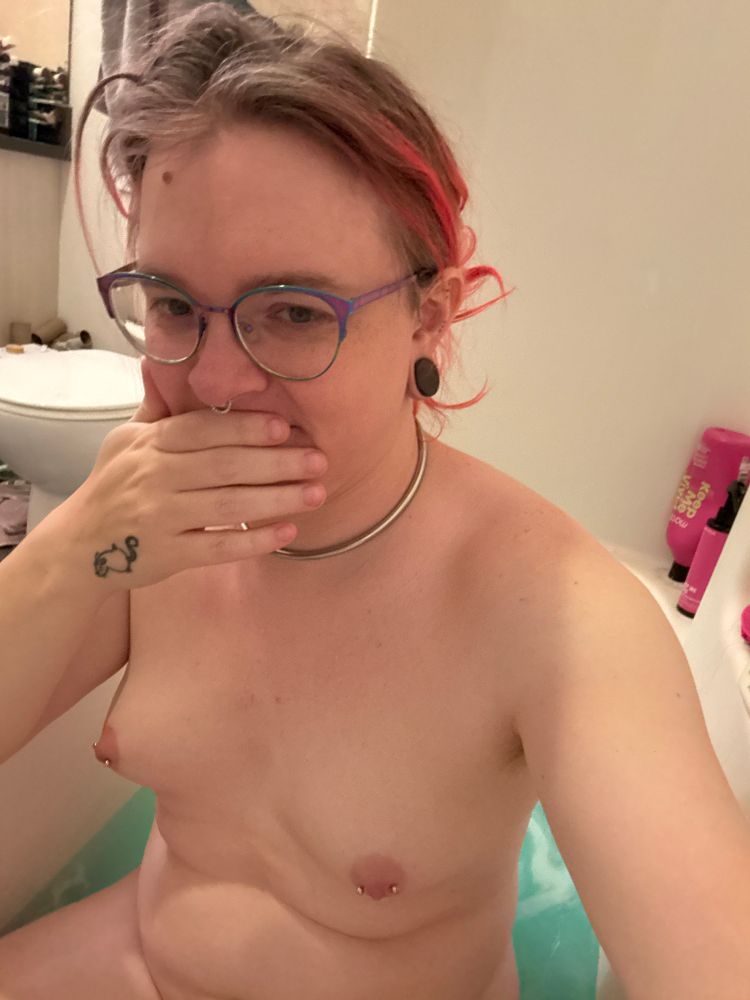 me, nude in the bath