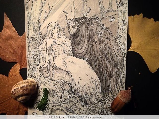 The moth whisperer (Odd friends)  2017 art by Priscilla Hernandez 