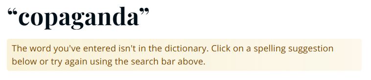 result of a search for "copaganda"