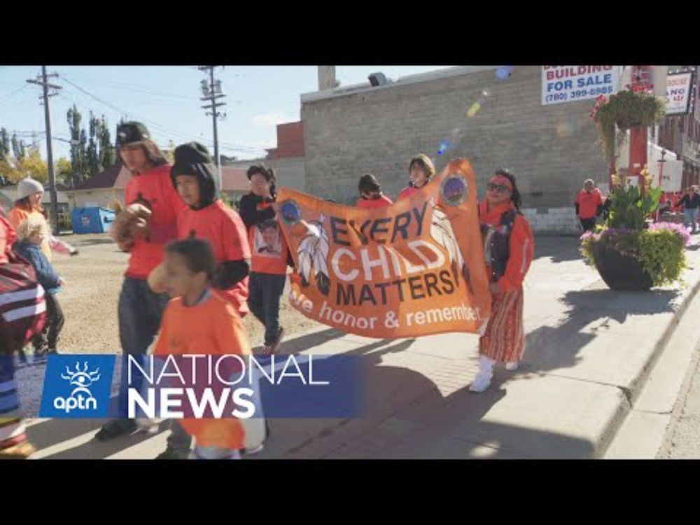 Standing Together Orange Shirt Day Walk draws hundreds of participants in Edmonton | APTN News