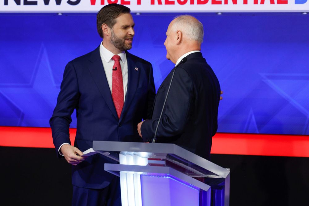 Tim Walz and J.D. Vance tangle in wonky, largely cordial vice presidential debate  • Tennessee Lookout