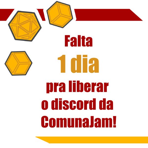 Falta um dia pra liberar o discord da ComunaJam!