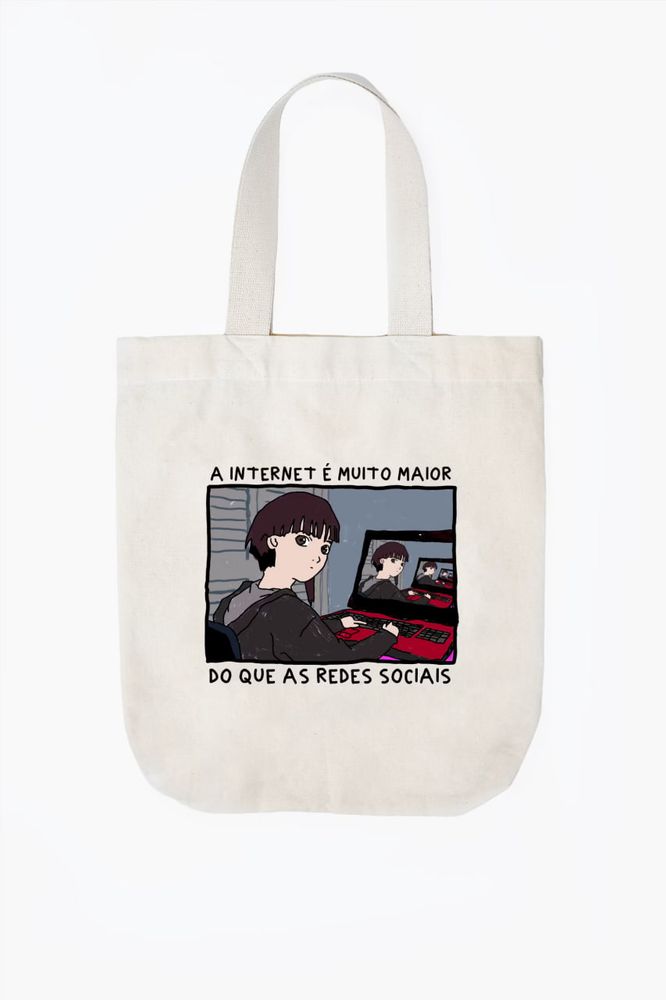Ecobag "a internet é muito maior que do que as redes sociais"