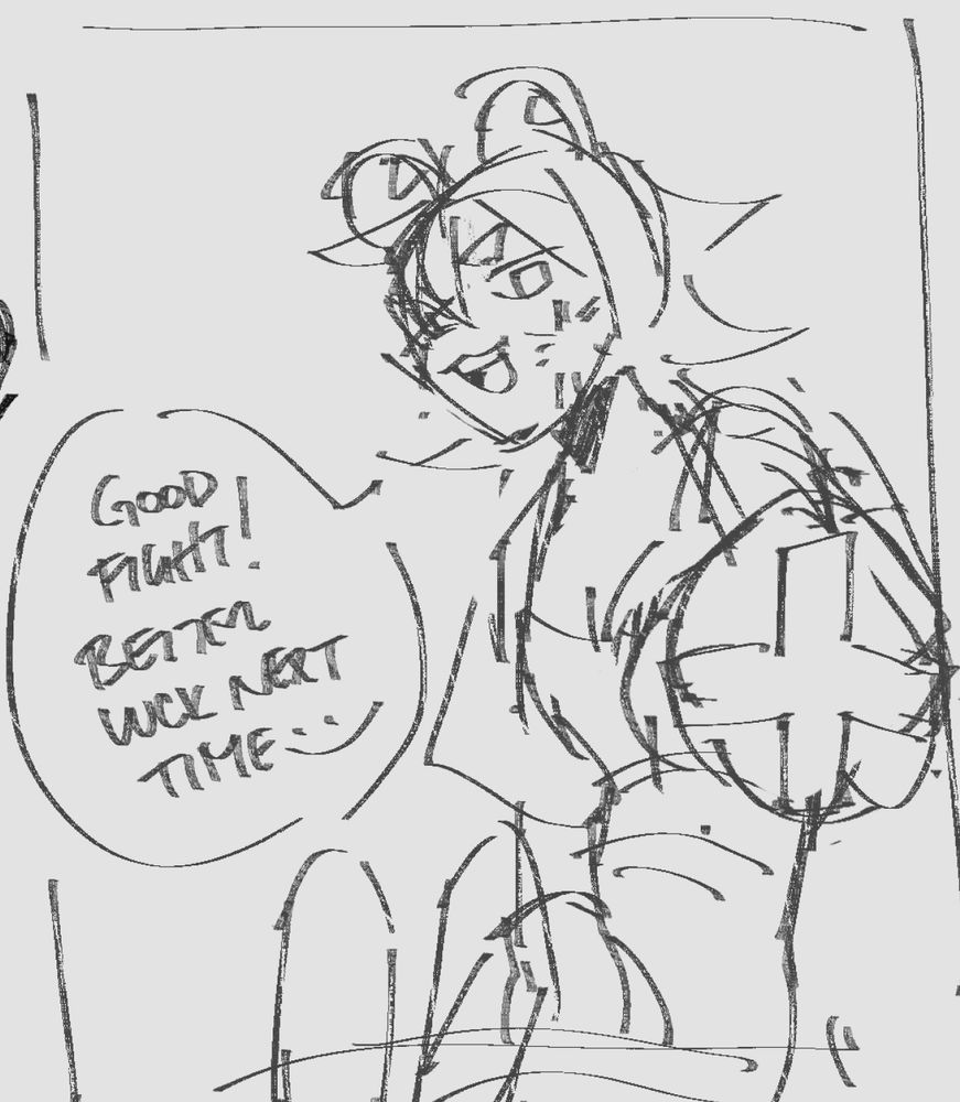Blair is a good sport after beating u in a match 
“Good fight! Better luck next time :)”