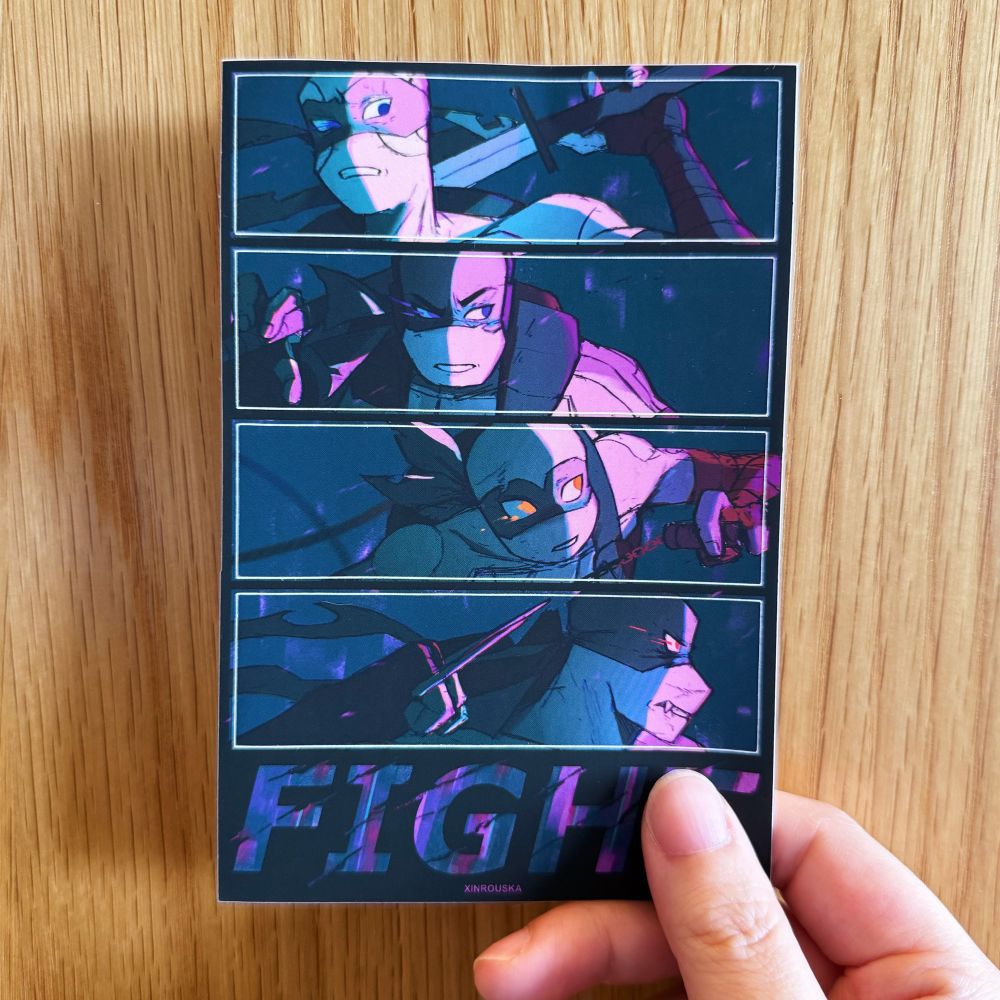 Irl photo of the sticker sheet