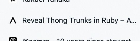browser tab titled "Reveal Thong Trunks in Ruby"