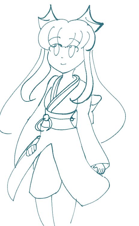 Sketch of Kiyohime from Fate Grand Order 