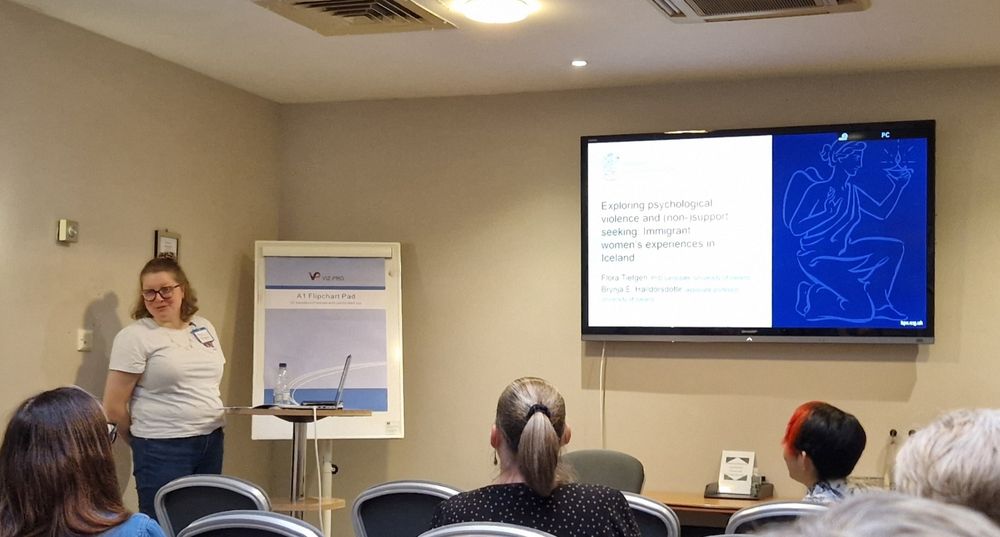 Flora Tietgen presents work on immigrant women's experiences of intimate partner violence in Iceland. 