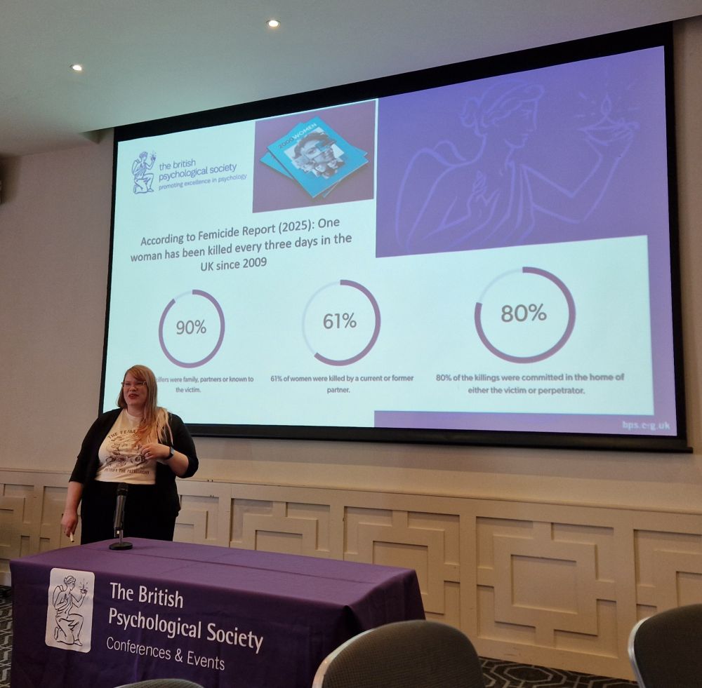 Catherine Starr presents statistics on femicide