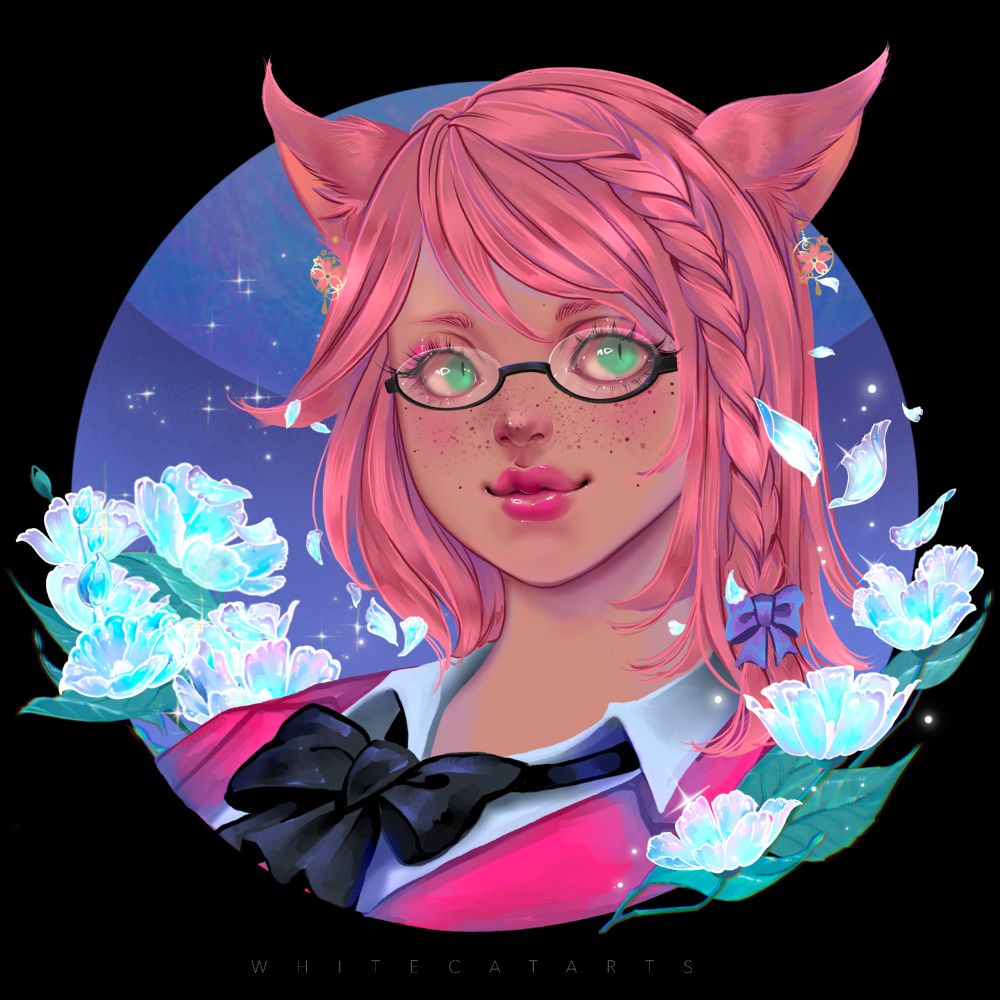 Clara surrounded by Elpis Flowers