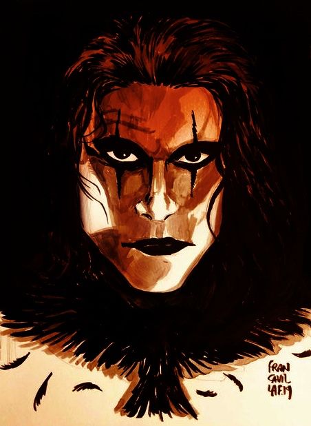 Brandon Lee in the CROW movie