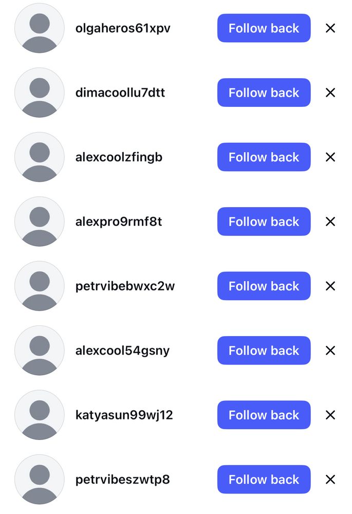 List of robo-accounts on instagram 