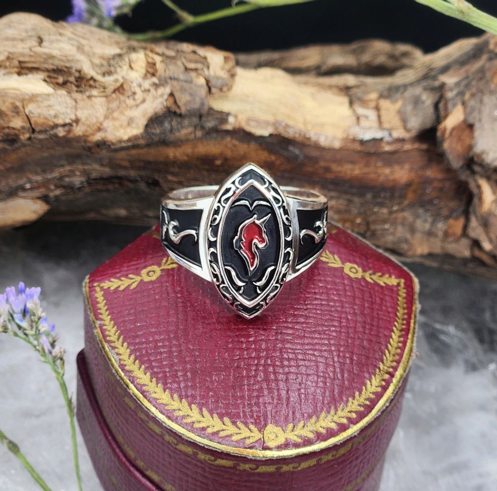 Ishgardian Knight's ring in silver