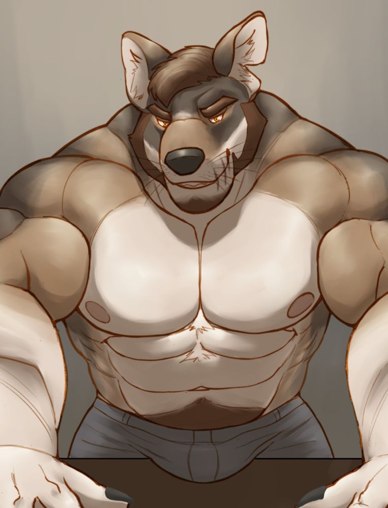 Zoomed in version of William smirking at POV