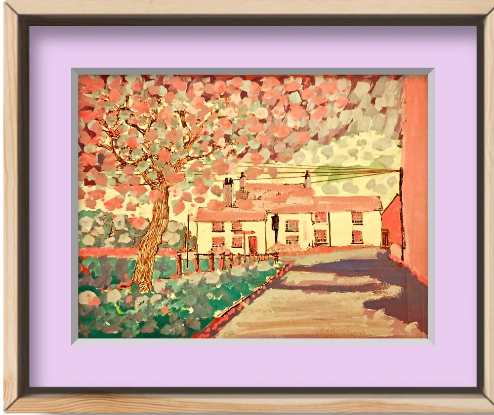 Bispham pub with tree

In pinks and blues