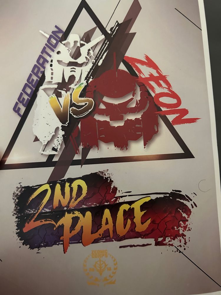 (A certificate in commemoration of me winning second place at a gunpla competition. It was still a fun time, despite the recipient tasting salt)