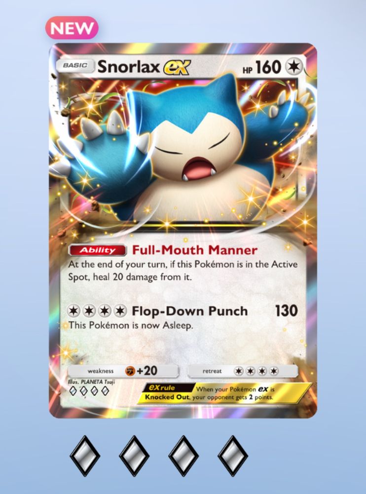 Snorlax EX card