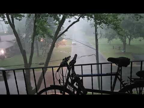 Ten minutes of a strong Minnesota thunderstorm.