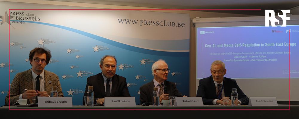 À l’occasion de la Journée mondiale de la liberté de la presse, RSF et l’UNESCO ont organisé ce mardi 6 mai une conférence, au Press Club Brussels Europe, afin d’explorer l’impact de l’intelligence artificielle hashtag#IA générative sur la liberté de la presse et les médias en Europe du Sud-Est. Un rendez-vous crucial pour rappeler que l’information est un bien public essentiel, et pour engager les médias à une utilisation responsable et éthique de l’IA générative.