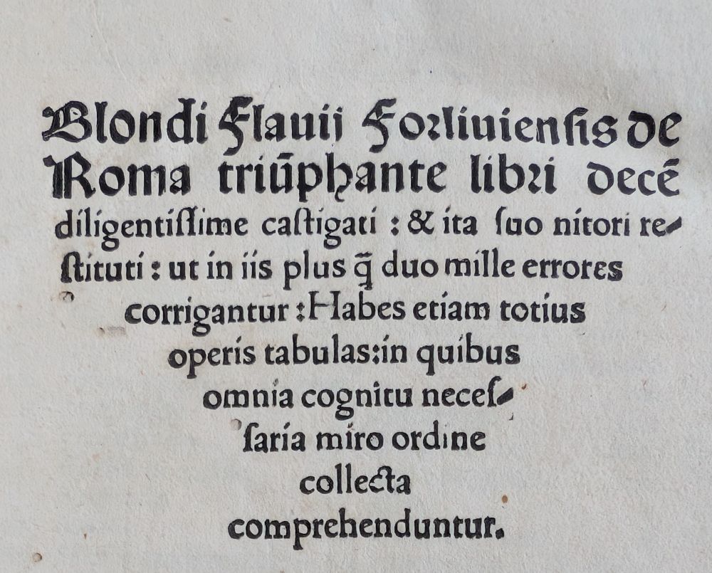 Title page for the first part - NB the colophon information - date, printer etc - is on the last page not title page 