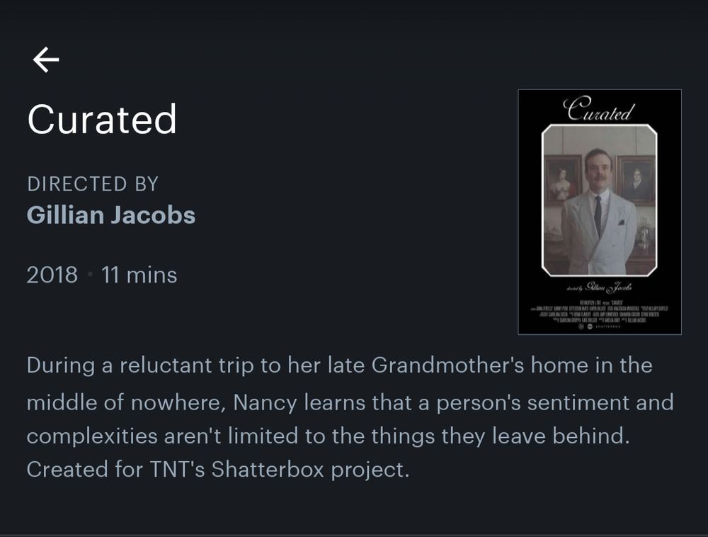 curated (2018) dir. gillian jacobs