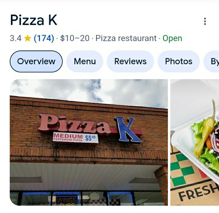 Pizza K sign