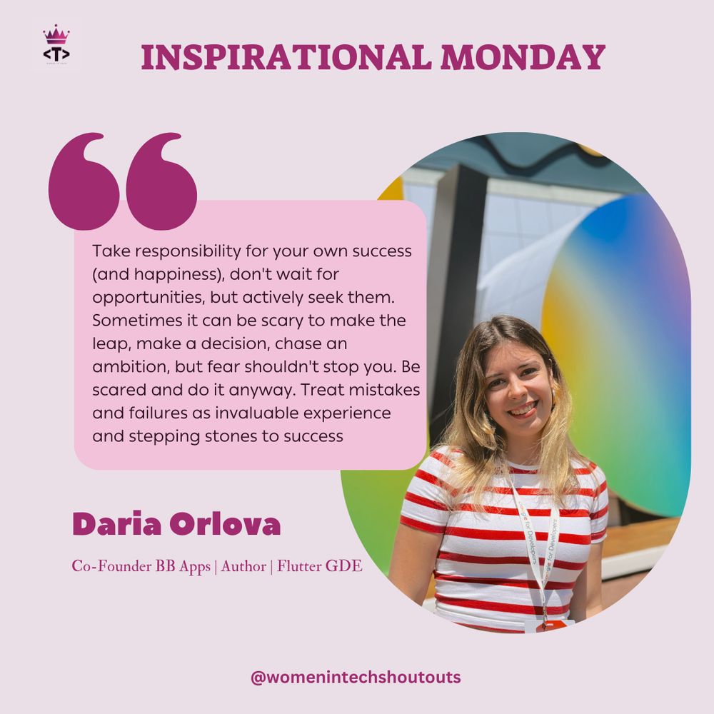 Women in tech spotlight quote for inspirational Monday
