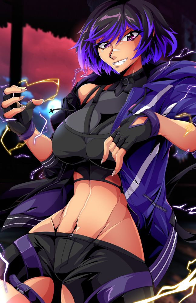Character Illustration piece of Reina Mishima from Tekken 8
