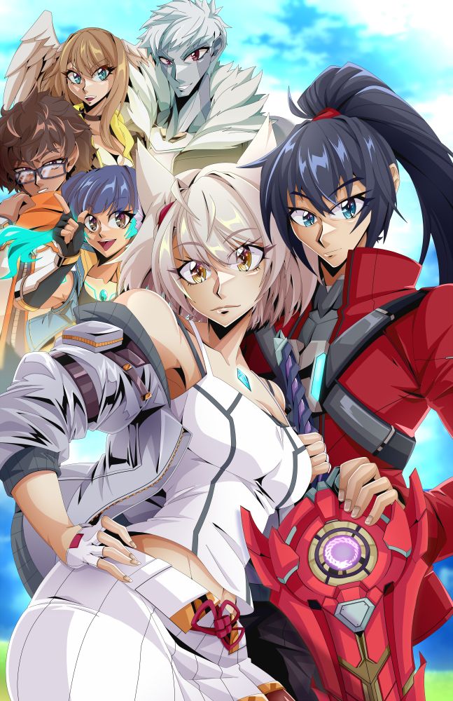 Character Illustration piece of the cast of Xenoblade Chronicles 3 On the Nintendo Switch Family System marking the 3rd anniversary of the game's release on July 29th, 2022.