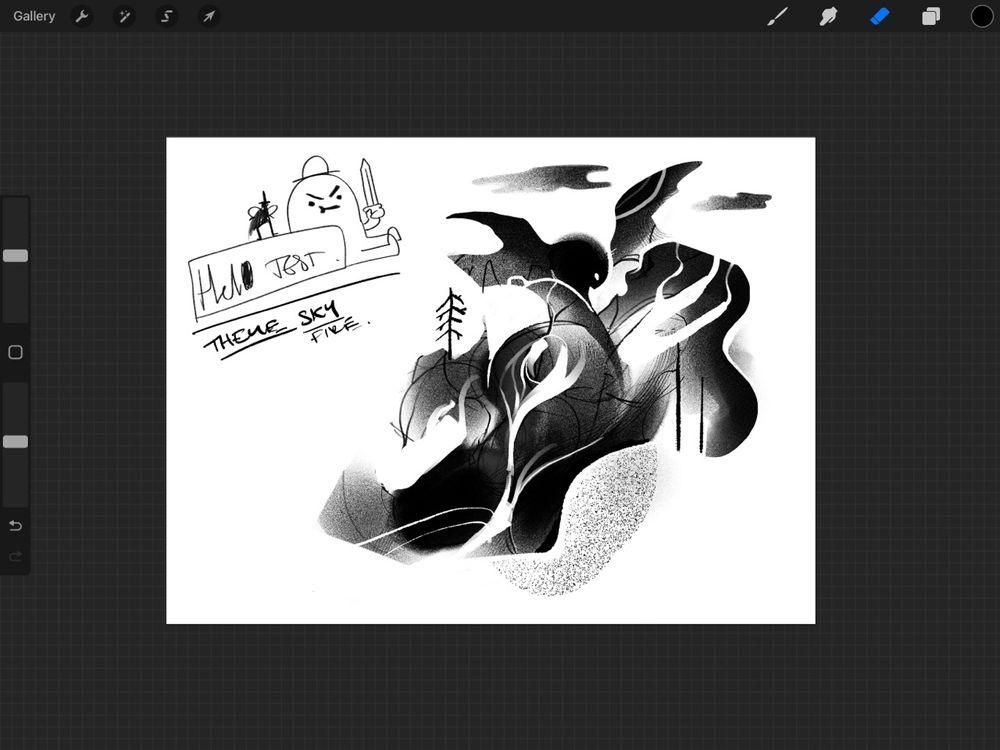 Sky abstract result from live stream on twitch