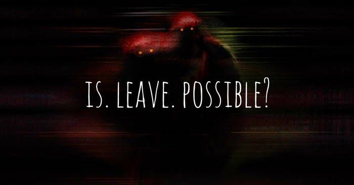 "Is leave possible" quote from oxenfree game with scary shadowy figures