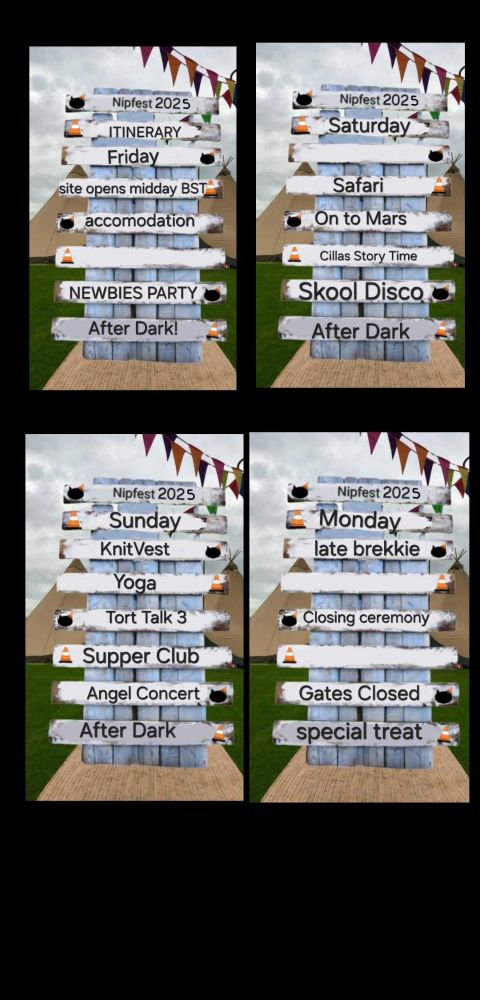 The weekend schedule for #Nipfest2025 