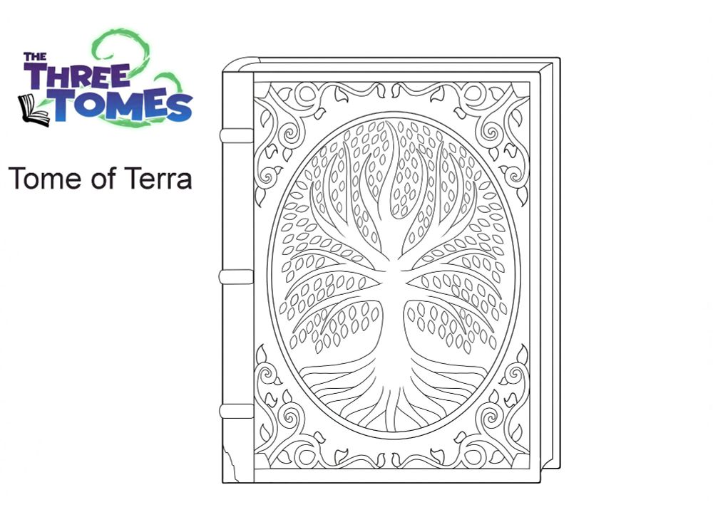 art of book with tree design