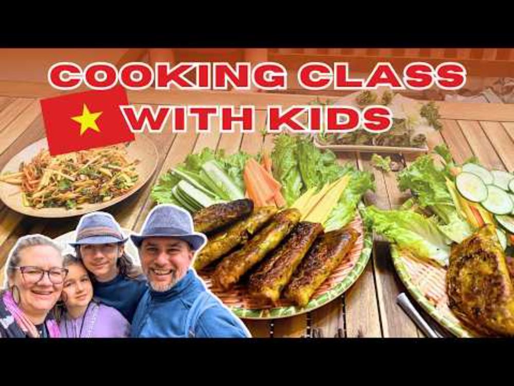 FUN Vietnam COOKING class in Da Nang, kid friendly 🇻🇳