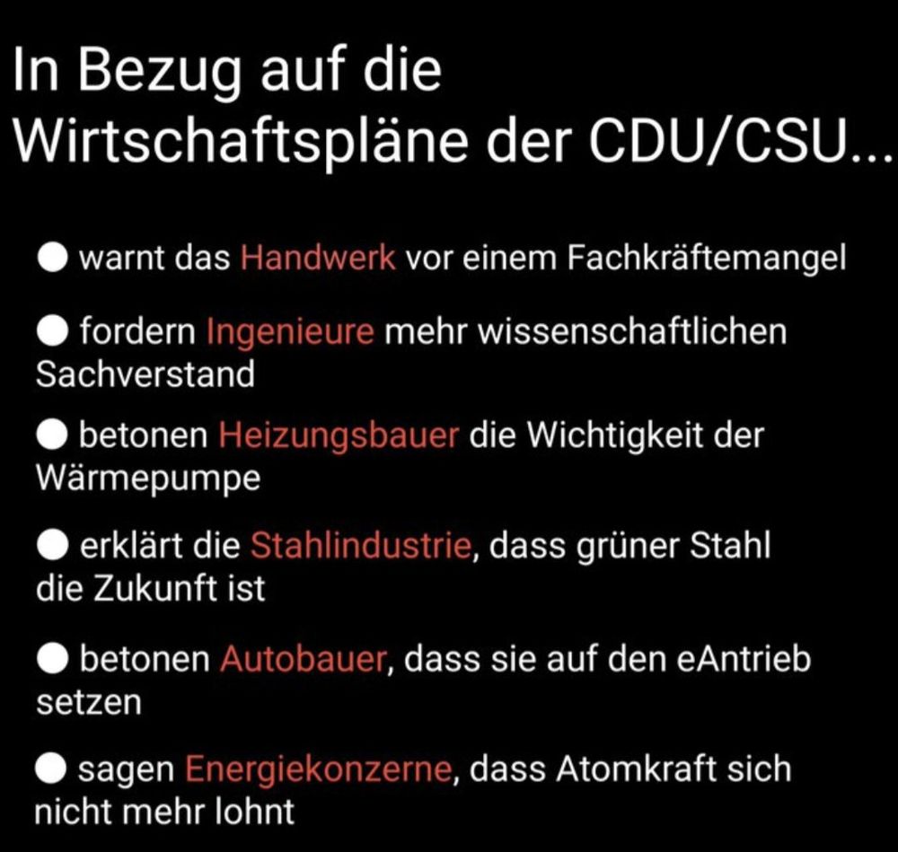 Weil die Wirtschaftspläne der CDU altbacken sind setzen sie lieber auf das Migrationsthema.