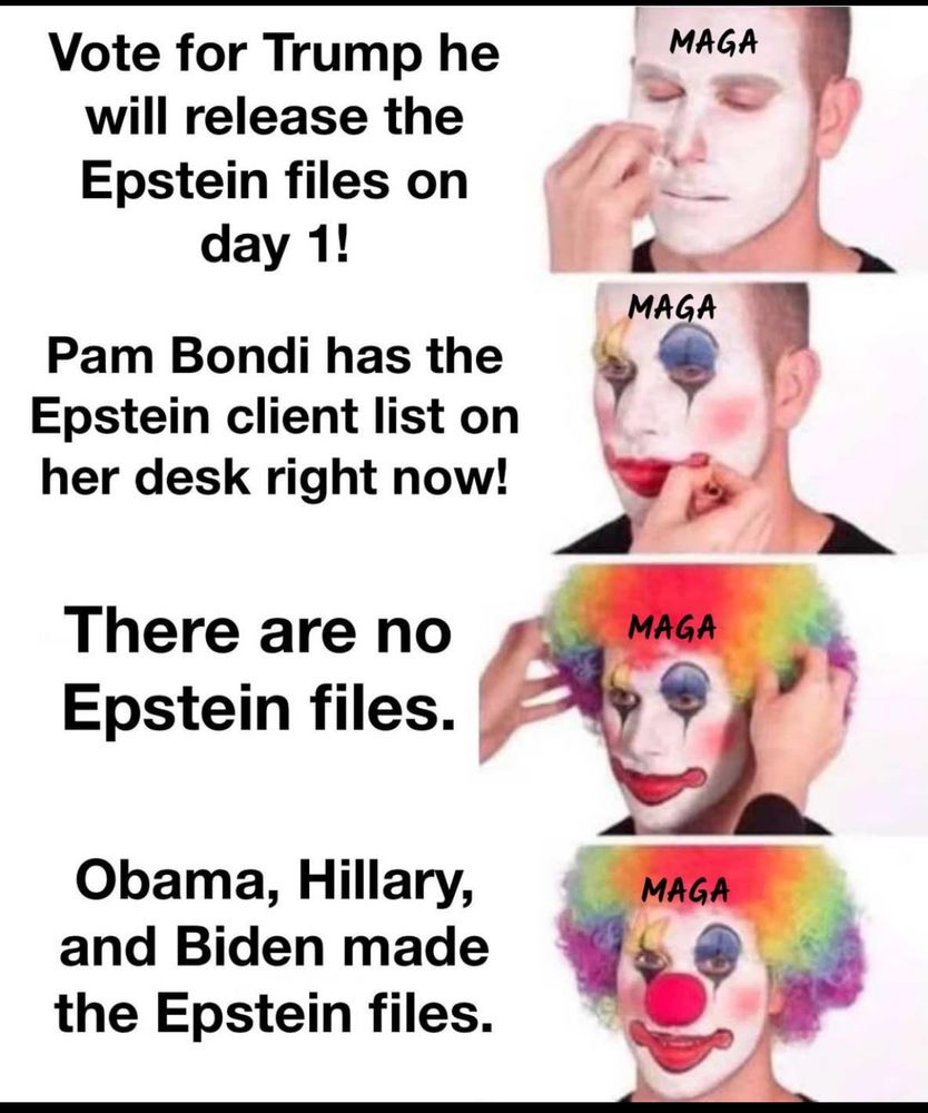 Vote for Trump he will release the Epstein files on day 1! Pam Bondi has the Epstein client list on her desk right now! There are no Epstein files. Obama, Hillary, and Biden made the Epstein files. 