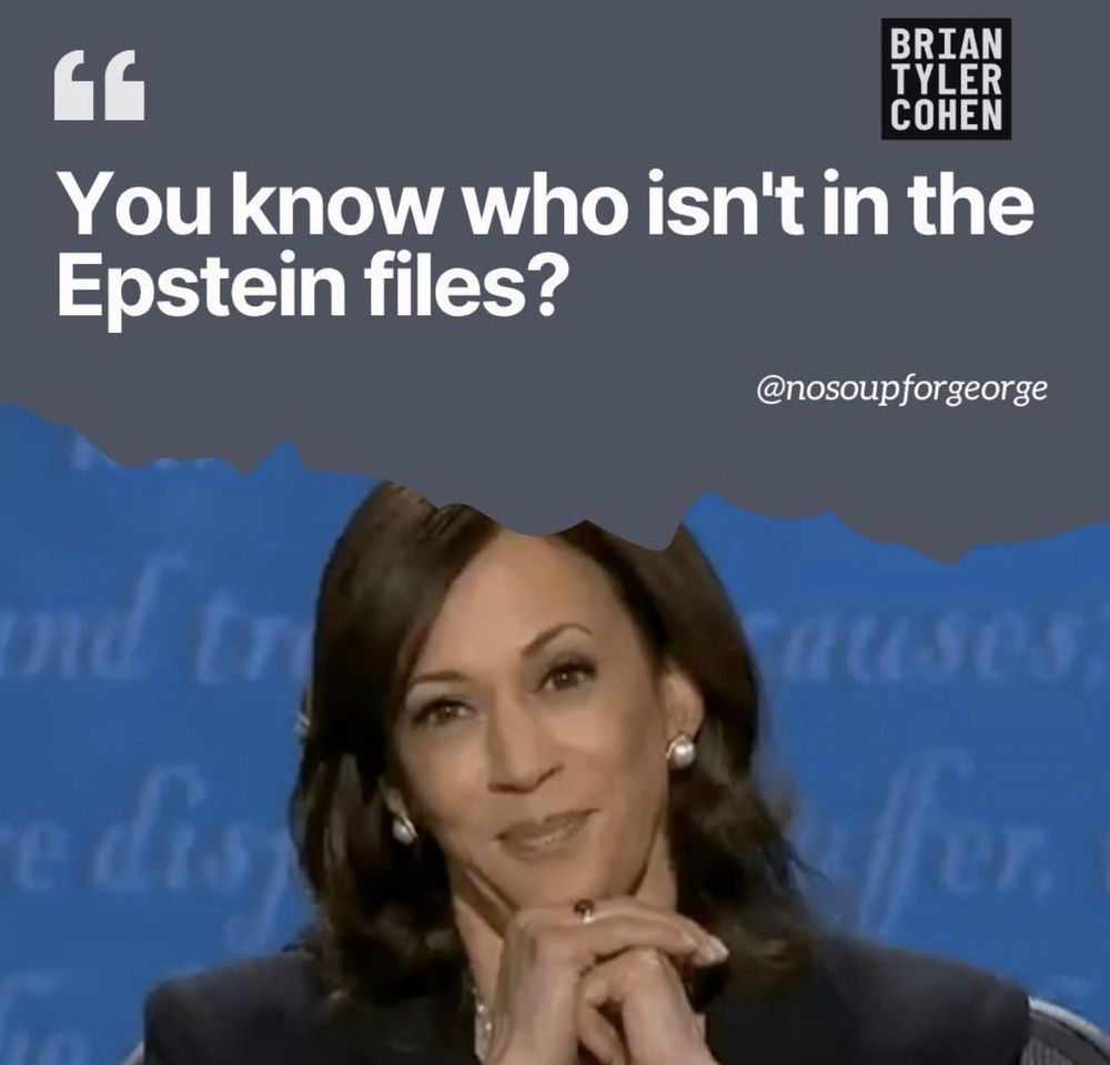 You know who isn’t in the Epstein files? 