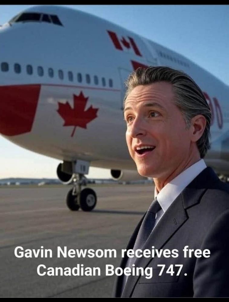 Gavin Newsom receives free Canadian Boeing 747 