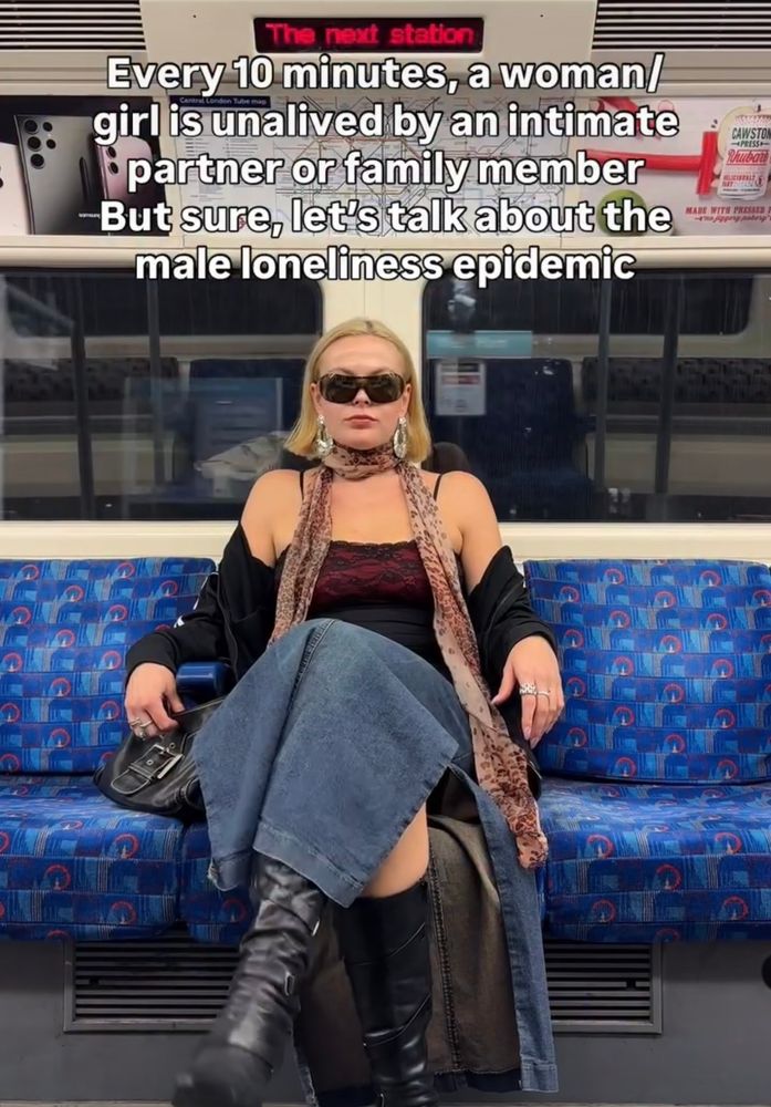 Every 10 minutes, a woman/ girl is unalived by an intimate partner or family member - But sure, let's talk about the male loneliness epidemic