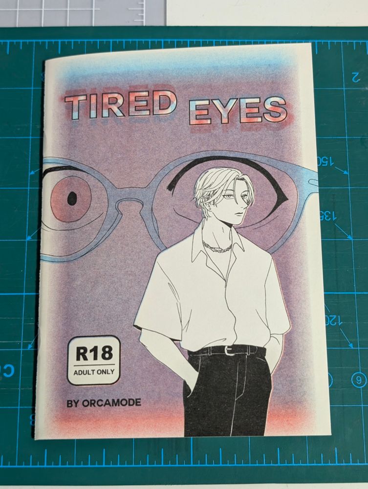 photo of the Tired Eyes riso zine