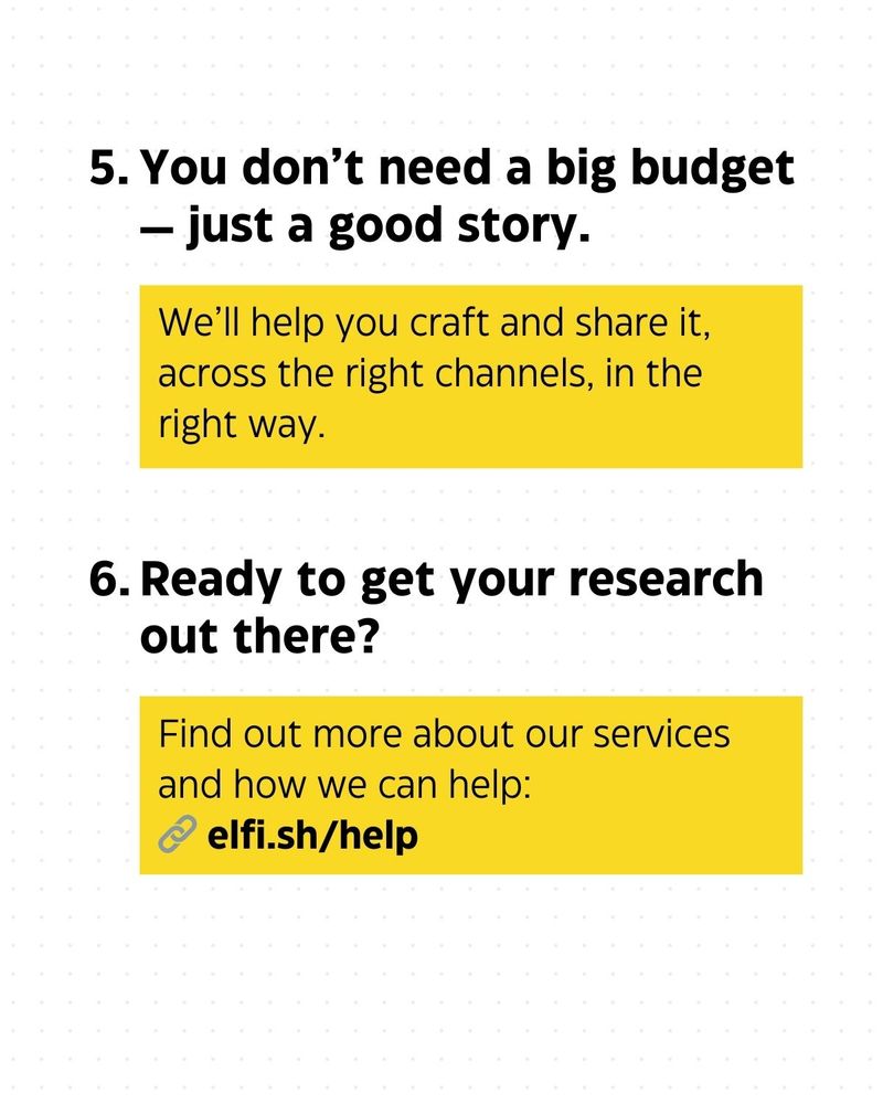 You don't need a big budget - just a good story.
Ready to get your research out there?