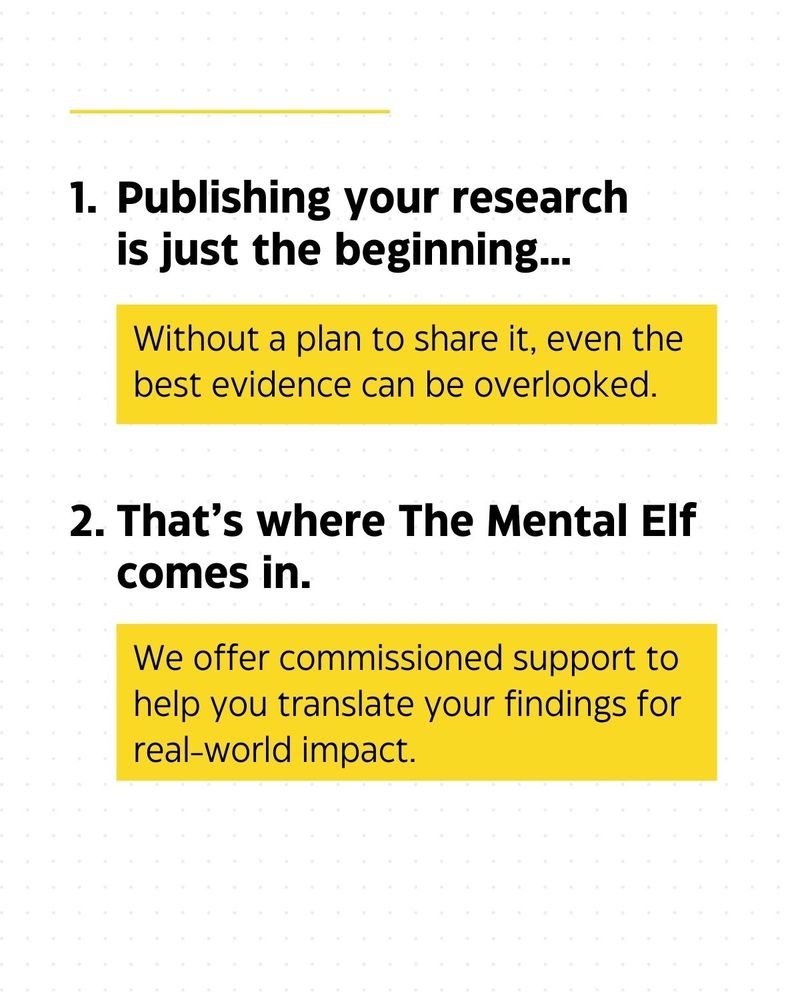 Publishing your research is just the beginning