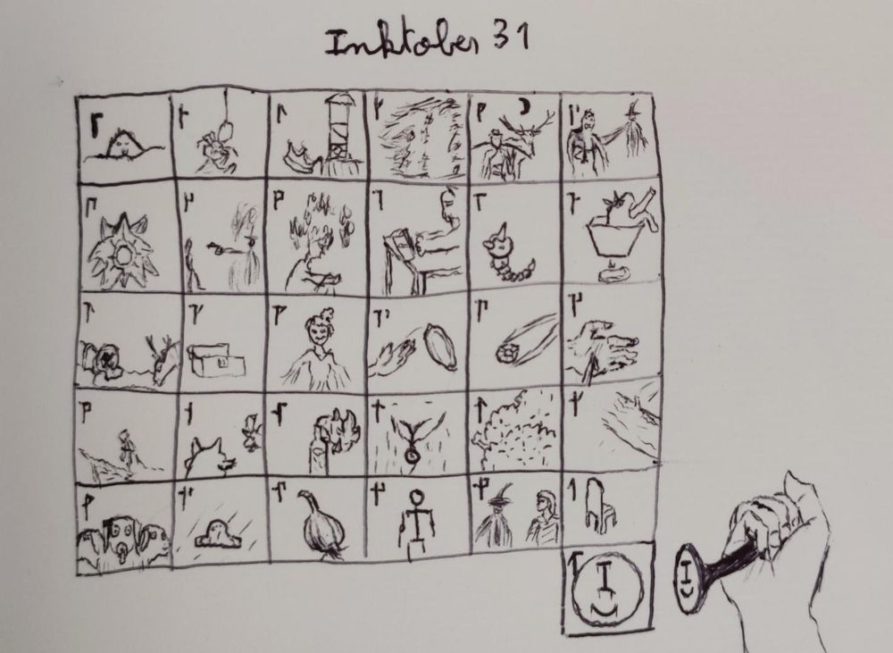 Desegno

Tabelo kun 31 fakoj. La unua fako havas malgrandan skizon de mia desegnaĵo por la unua de oktobro. La dua fako, same por la dua de oktobro, ktp.

La 31-a fako havas stampon kun tokipona skribaĵo : pini pona. Apud ĝi, mano tenas stampilon.