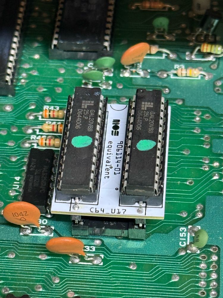 Modern PLA replacement with two GAL chips 