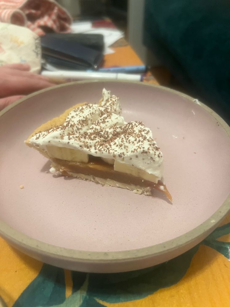 A slice of banoffee pie