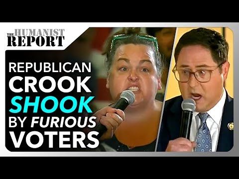 Republican Gets His Cheeks Clapped at BRUTAL Town Hall Over and Over Again