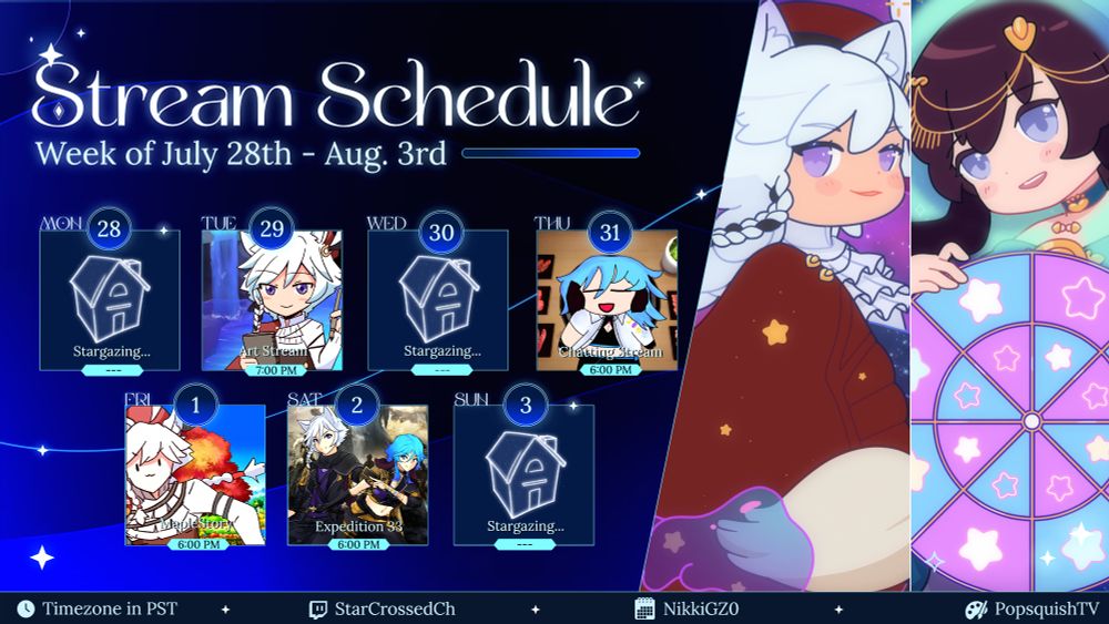 Kind of returning-ish with a stream schedule this week. Slowly, but surely. Anyway, let's hang out!
