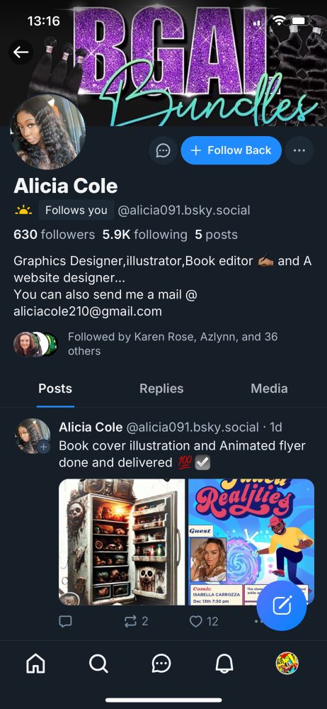 Picture of suspected bot account. 